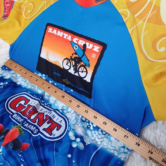 Santa Cruz Tour of California Giant Berry Farms Cycling Jersey Size Men’s M - Picture 2 of 5